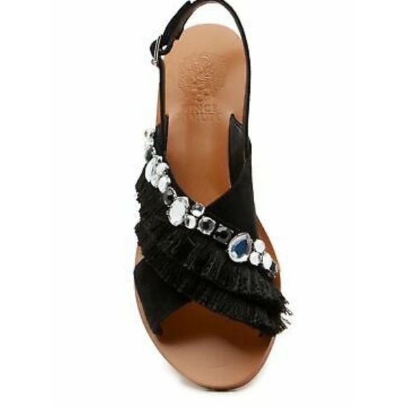 Vince‎ Camuto - Ampella Embellished Fringe Sandals